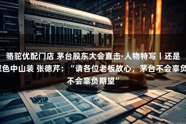 骆驼优配门店 茅台股东大会直击·人物特写丨还是一身深色中山装 张德芹：“请各位老板放心，茅台不会辜负期望”