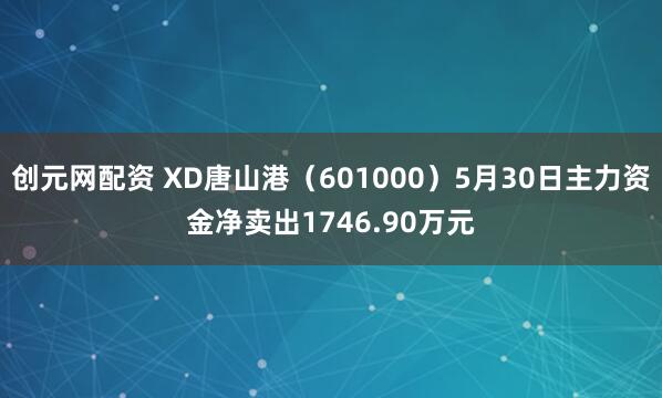创元网配资 XD唐山港（601000）5月30日主力资金净卖出1746.90万元
