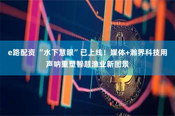 e路配资 “水下慧眼”已上线！媒体+瀚界科技用声呐重塑智慧渔业新图景