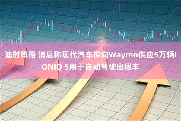 迪时策略 消息称现代汽车拟向Waymo供应5万辆IONIQ 5用于自动驾驶出租车