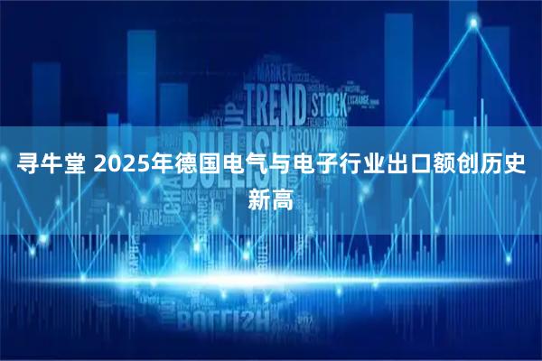 寻牛堂 2025年德国电气与电子行业出口额创历史新高