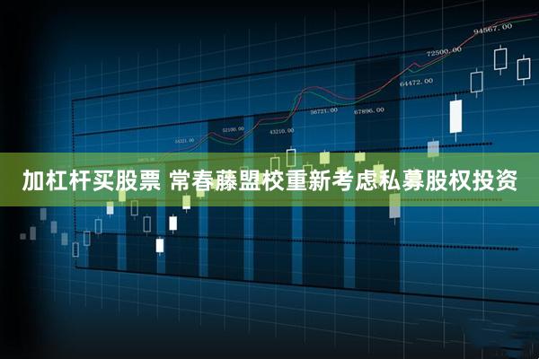 加杠杆买股票 常春藤盟校重新考虑私募股权投资